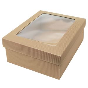 transparent PVC window corrugated box